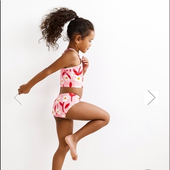 Hannah Andersson NWT Sunblock Tankini Happy Pink Floral Pattern 18-24 Month & 2T - Picture 6 of 12